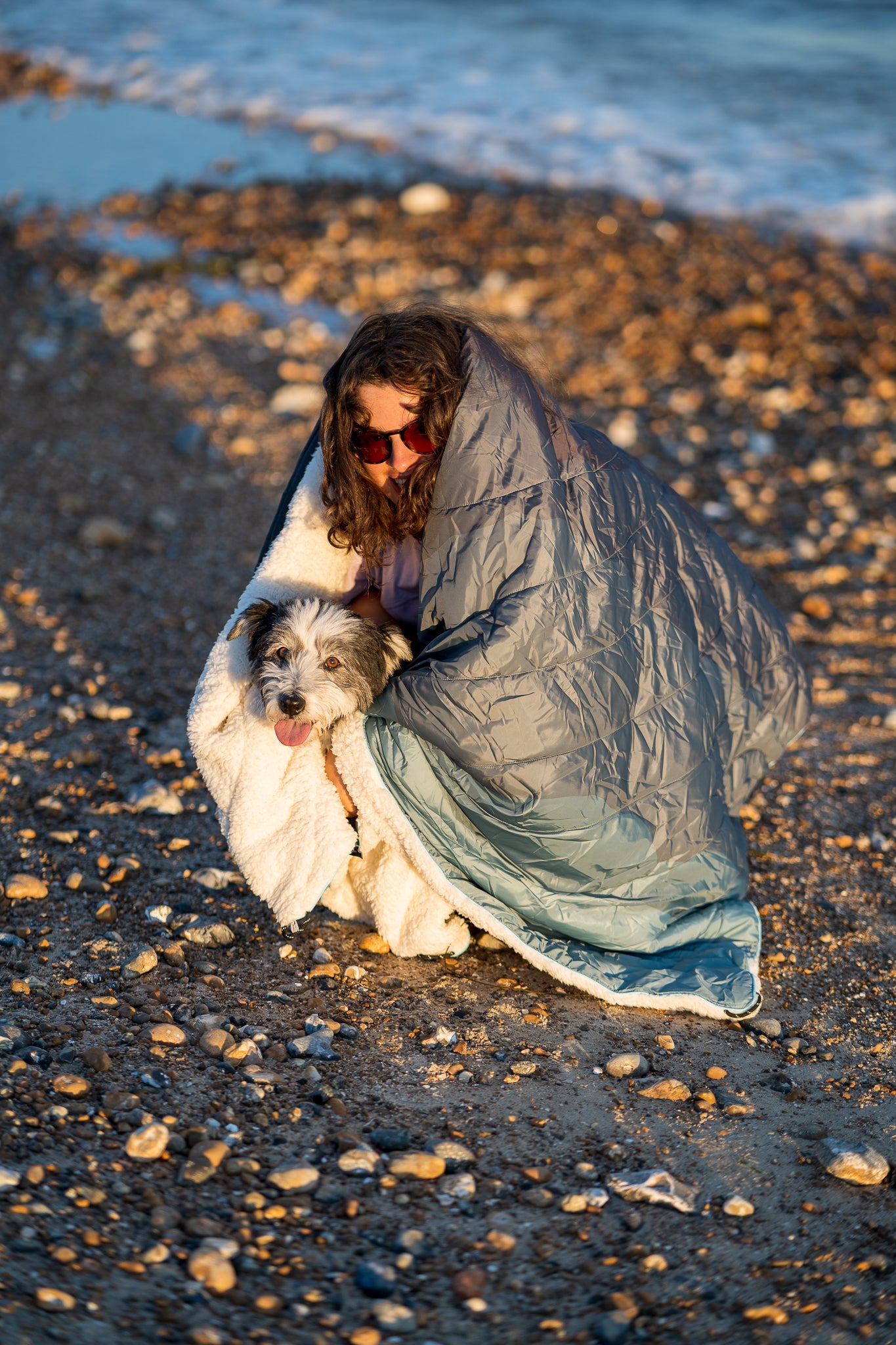 Salty Earth Recycled Sherpa Fleece Blanket