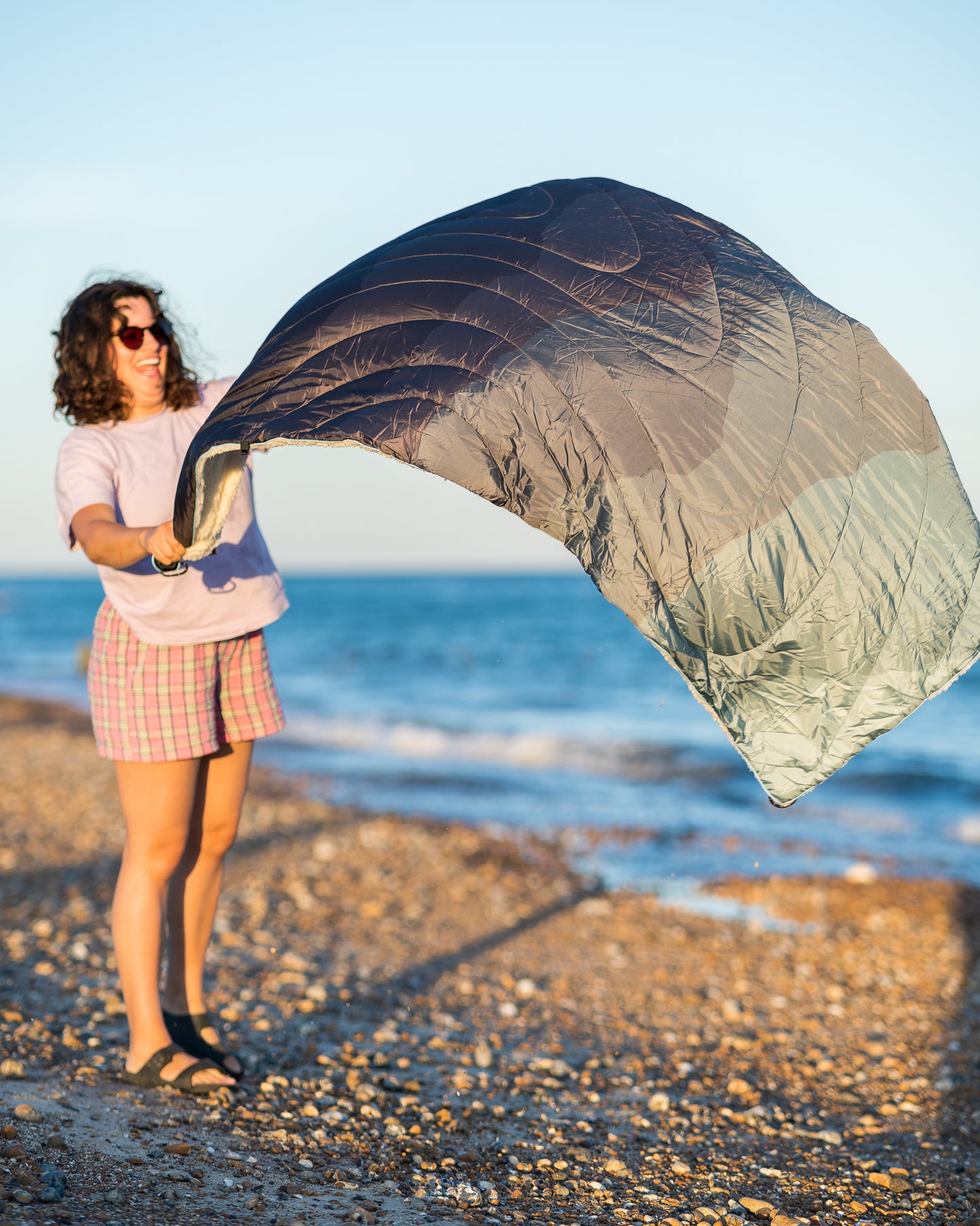 Salty Earth Recycled Sherpa Fleece Blanket