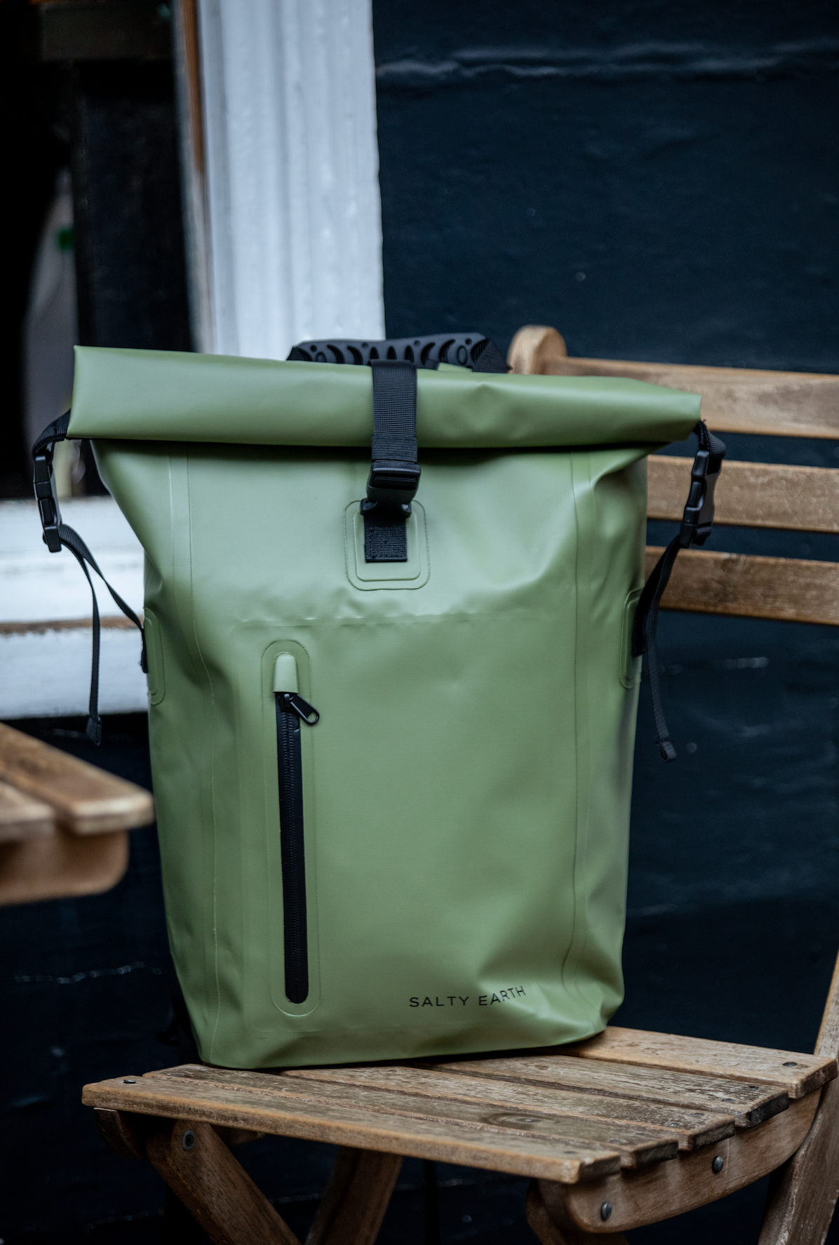 15L Recycled Dry Bag Backpack - Green