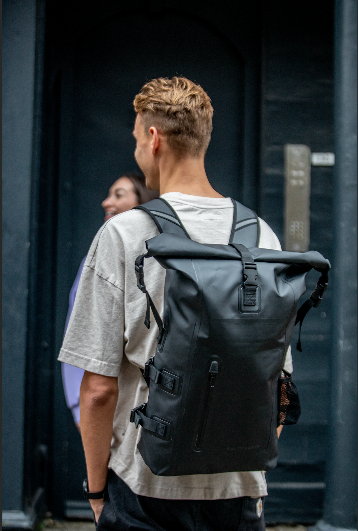 30L Recycled Dry Bag Backpack - Black