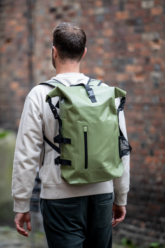 30L Recycled Dry Bag Backpack - Green