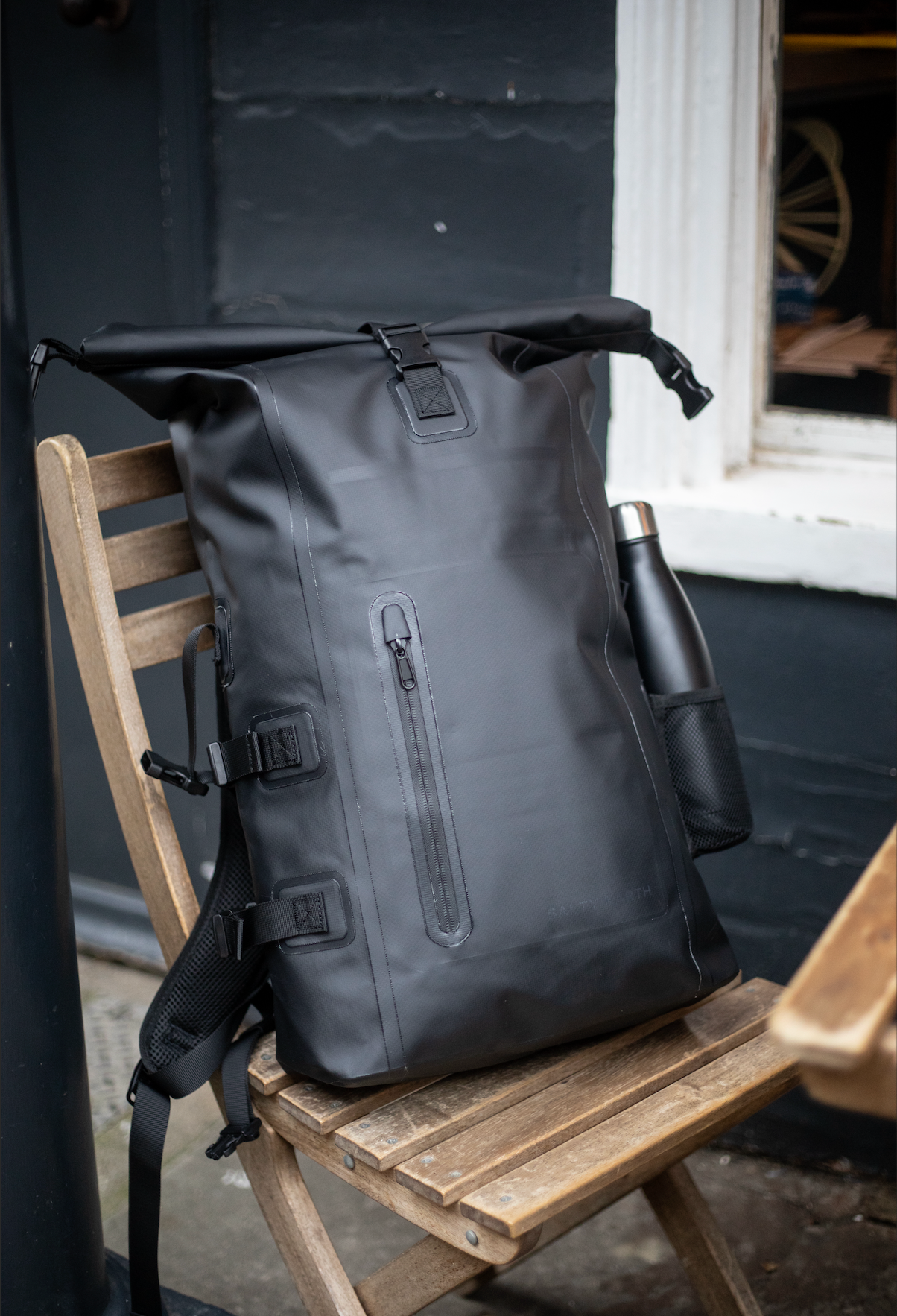 30L Recycled Dry Bag Backpack - Black