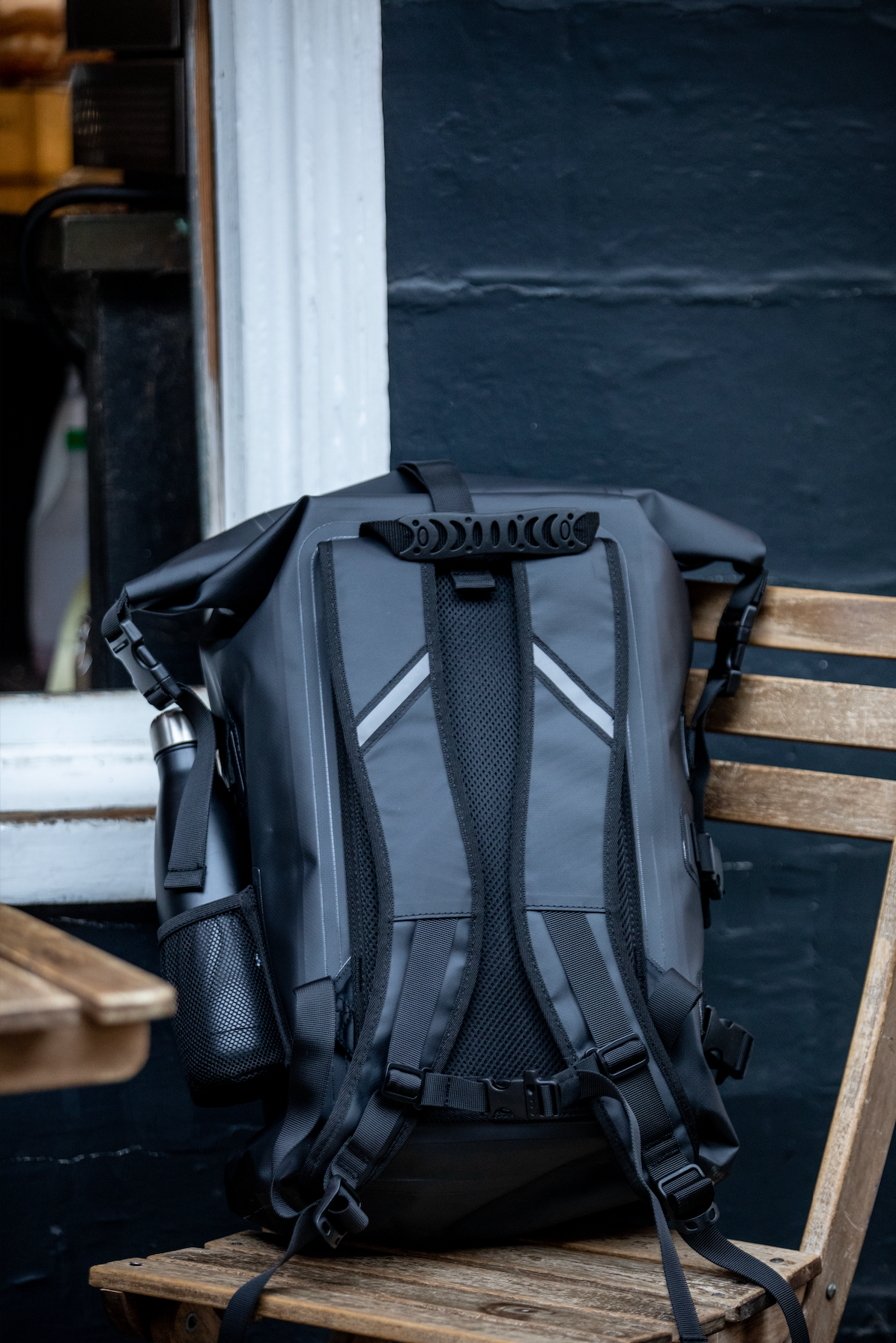 30L Recycled Dry Bag Backpack - Black